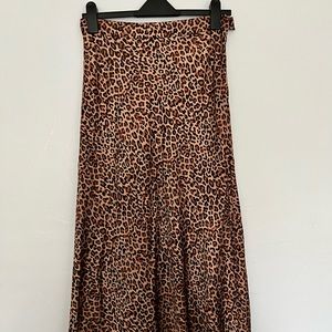 Something Navy Satin Skirt